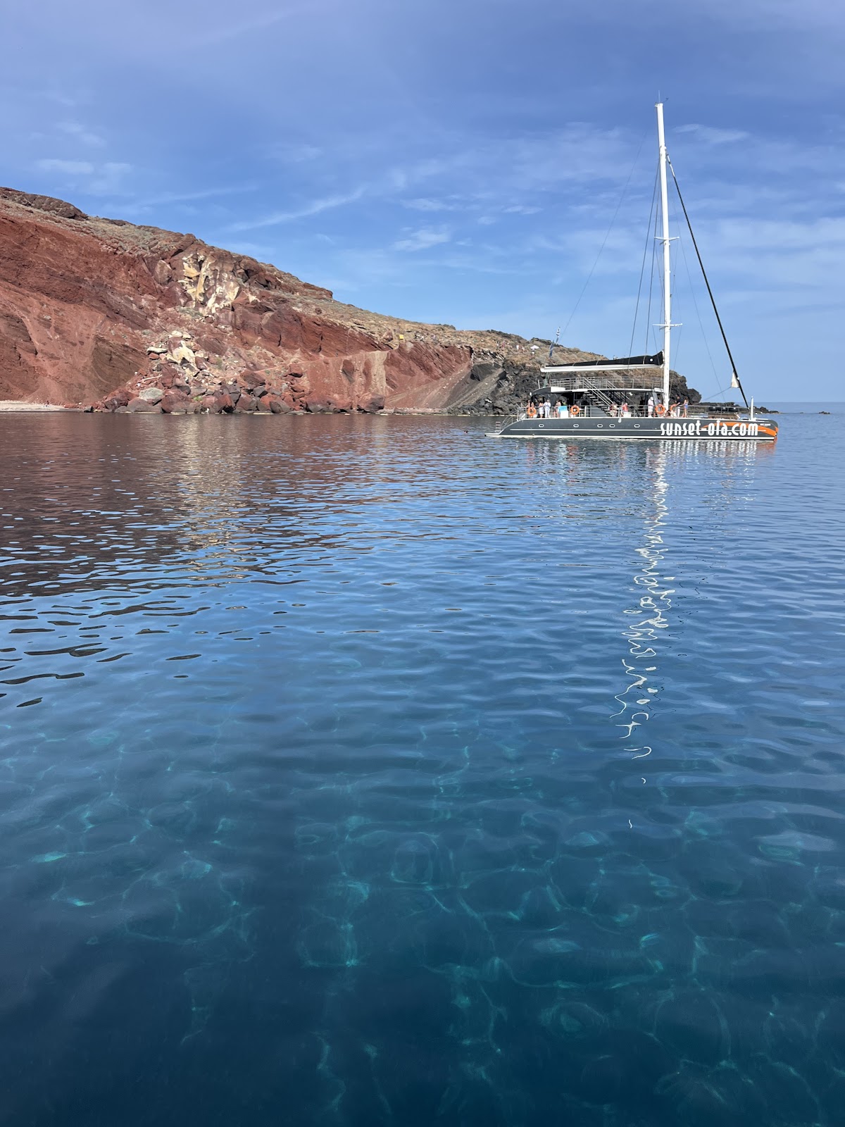 Santorini — Sunset Oia Boat — galeri