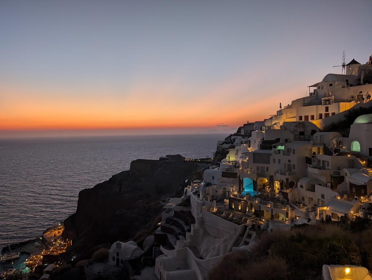 Santorini — Sunset Oia Boat — galeri