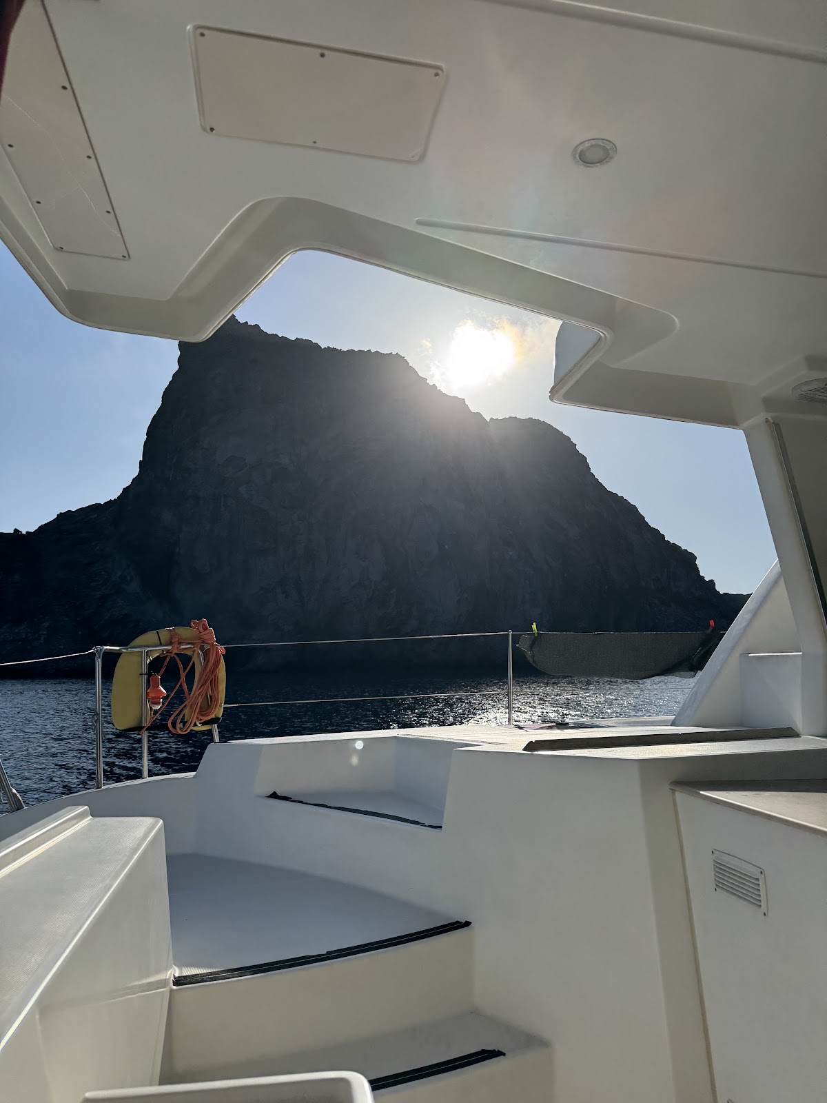 Santorini — Sunset Oia Boat — gallery