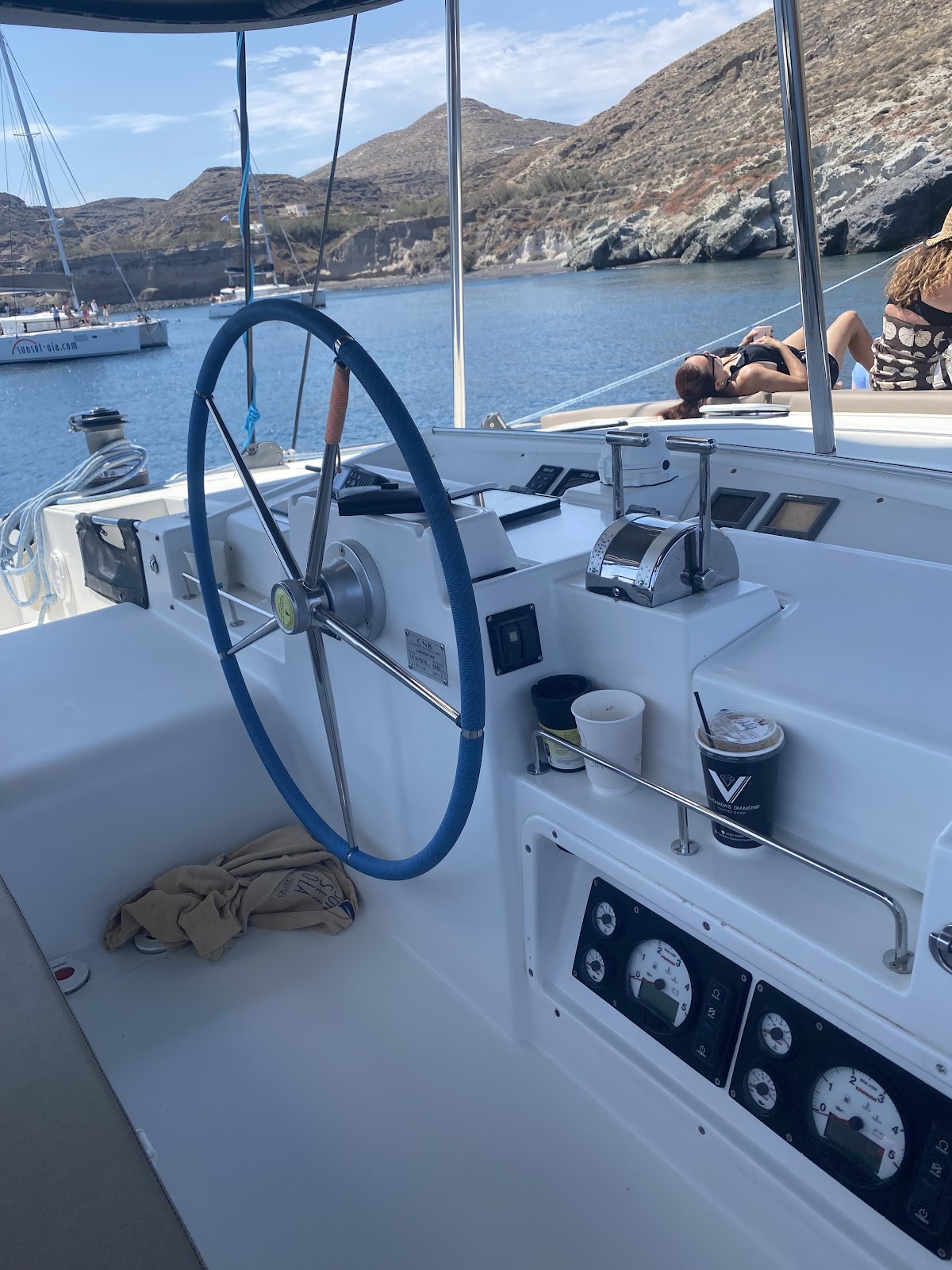 Santorini — Sunset Oia Boat — galeri