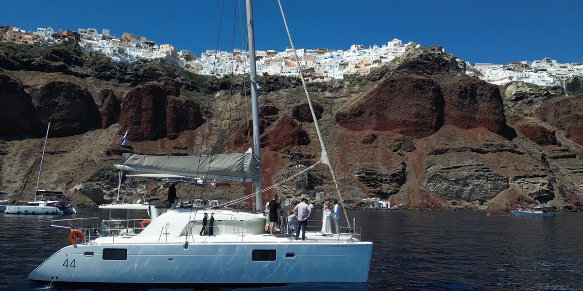 Santorini — Santorini Catamaran Day Trip — galeri