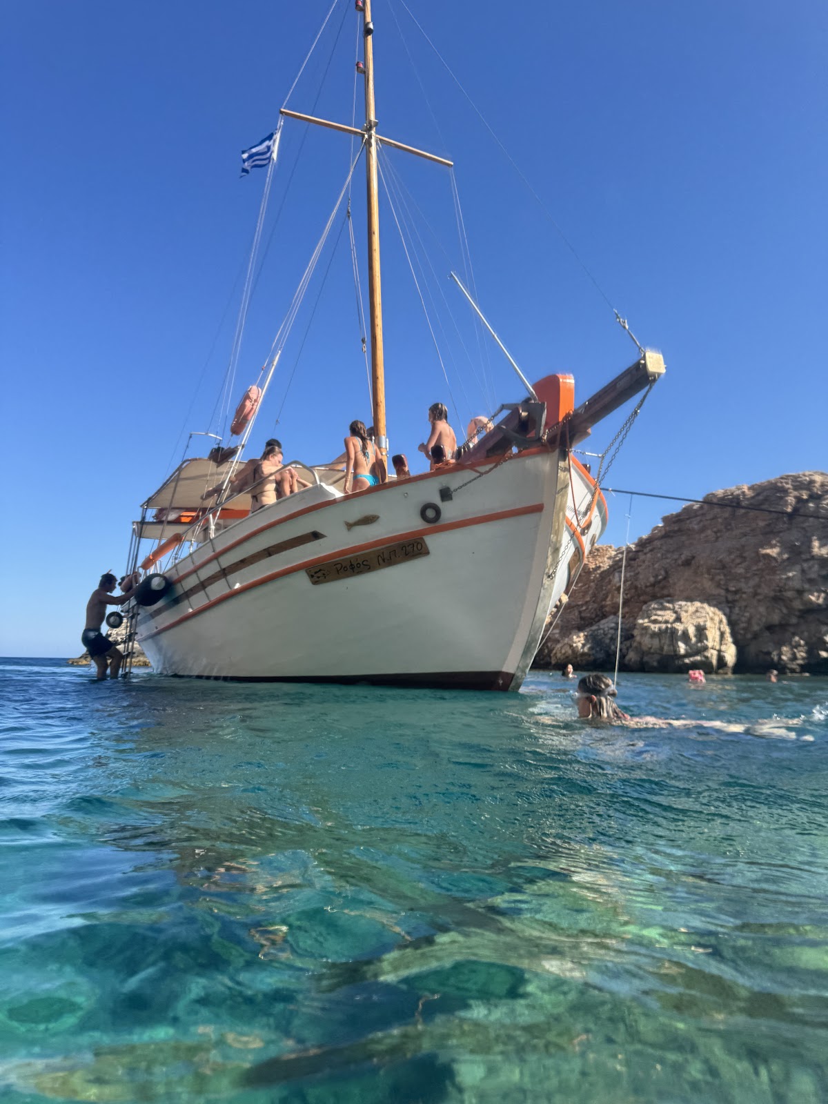 Paros — Rofos Boat Trip To Turquoise Water — galeri