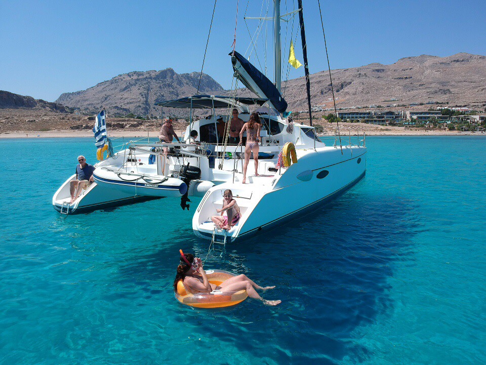 Rhodos — Sabinas Watersport Rhodos Exclusive Catamaran Day Tour Private Boat Trips Sailing Watersports In Rhodes — gallery