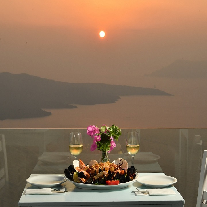 Santorini — Volcano Blue Sea Food Restaurant — galeri